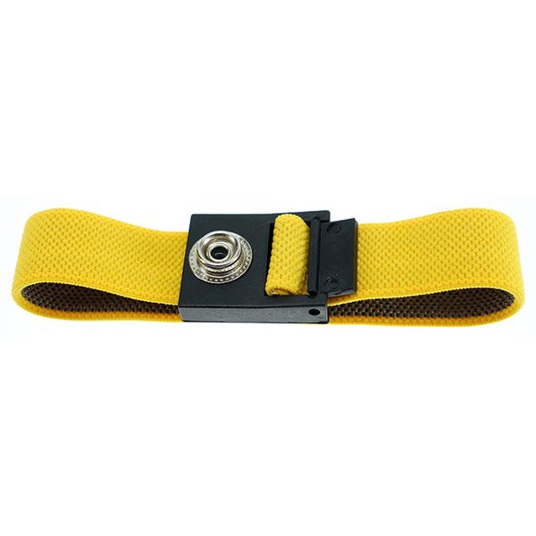 SafeGuard ESD-Armband Stoff, 10 mm DK Druckknopf, gelb, DSWL42058