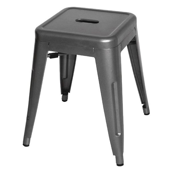 Bolero Bistro niedrige Bistro Hocker stahlgrau (4 Stück), DM933