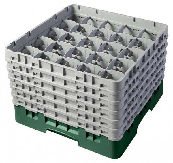 Cambro Spülkorb mit 25 Fächer Camrack® 29,8 cm Flaschengrün, 25S1114119