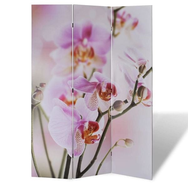 vidaXL Raumteiler klappbar 120 x 170 cm Blume, Tanne, 240475