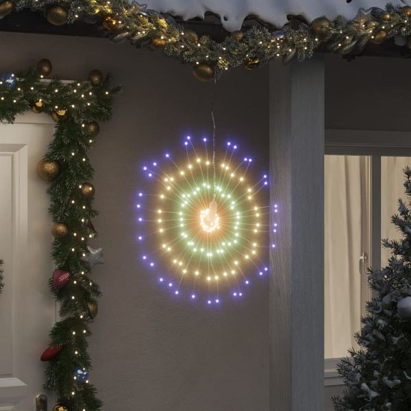 vidaXL Weihnachtsbeleuchtungen Feuerwerk 8 Stück 140 LEDs Mehrfarbig, 3190517