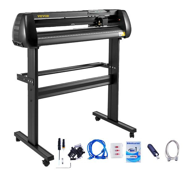 VEVOR 34" Vinyl Cutter/Plotter Schild Schneidemaschine Software 3 Klingen LCD Bildschirm, KZJ870JCK00000001V2