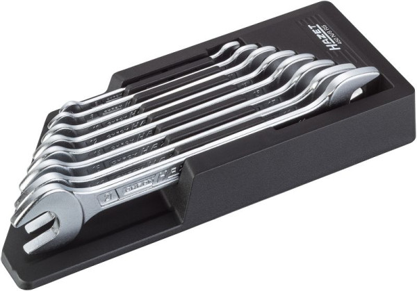 Hazet Doppel-Maulschlüssel Satz, Außen-Sechskant Profil, 6 x 7 - 21 x 22, Anzahl Werkzeuge: 8, 450N/8RS