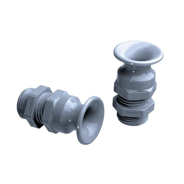 LAPP Kabelverschraubung mit Biegeschutz SKINTOP® BT PG 9 RAL 7001, silbergrau, VE: 100 Stück, 53015410