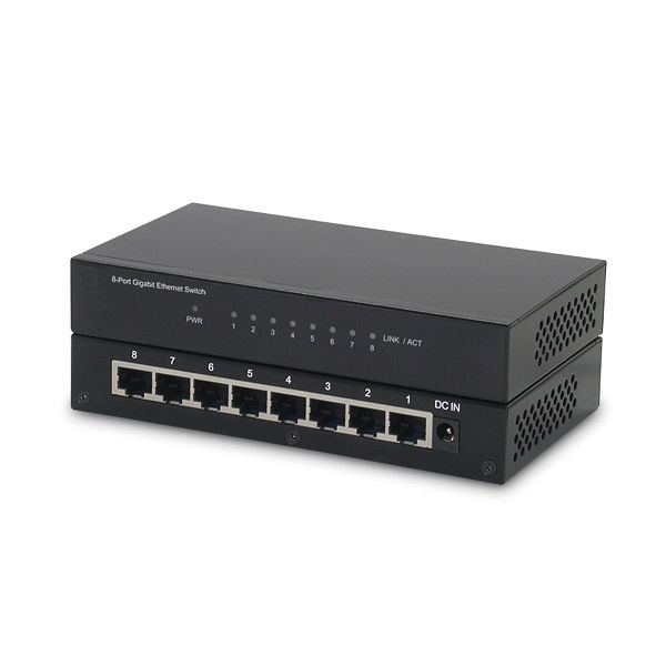ROLINE Gigabit Ethernet Switch, 8 Ports, 21.14.3521