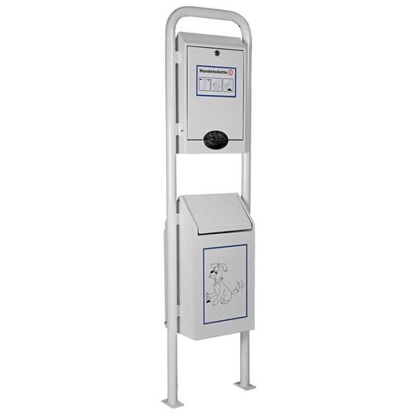 Stein HGS Hundetoilette/Service-Station -State Montana-, RAL 9016 verkehrsweiß, 25765