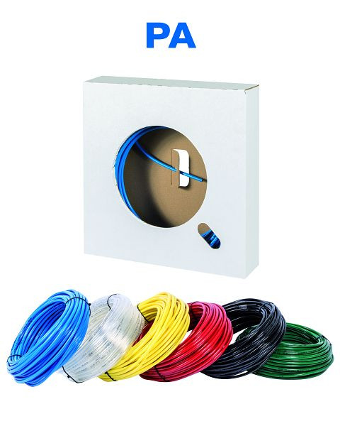 Prevost Polyamidschlauch auf Trommel von 100 m, Ø Innen/Außen= 3 x 5 mm, Farbe= Schwarz, PAMBK 0305100