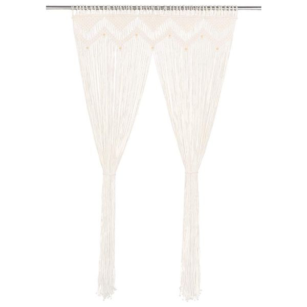 vidaXL Makramee Vorhang 140×240 cm Baumwolle, 133908