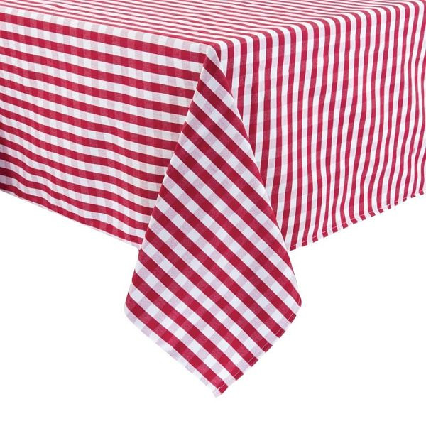 Mitre Comfort Gingham Tischdecke rot-weiß kariert 89cm, HB581