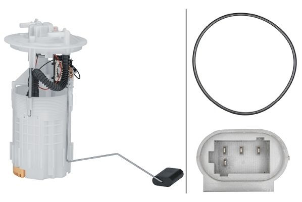 HELLA Tankgeber, 12V, elektrisch, 4-polig, mit Dichtung, 8TF 358 303-241