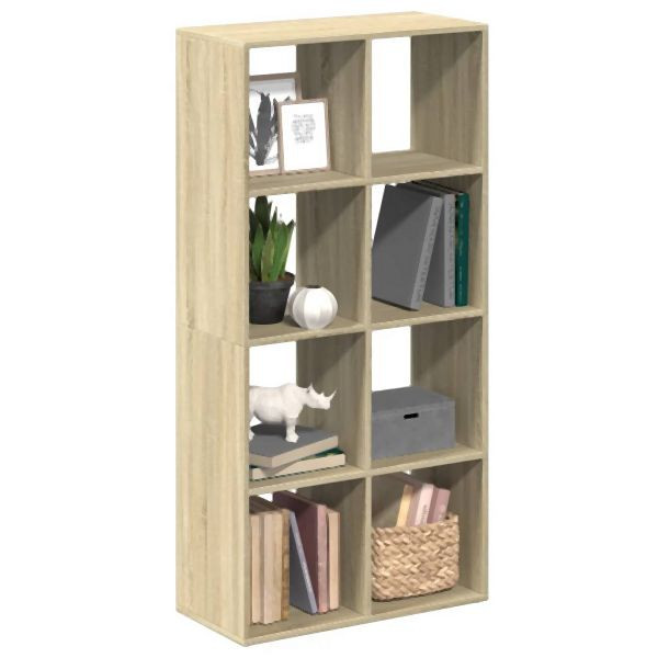 vidaXL Raumteiler-Bücherregal Sonoma-Eiche 69,5x29x137,5 cm, 858023