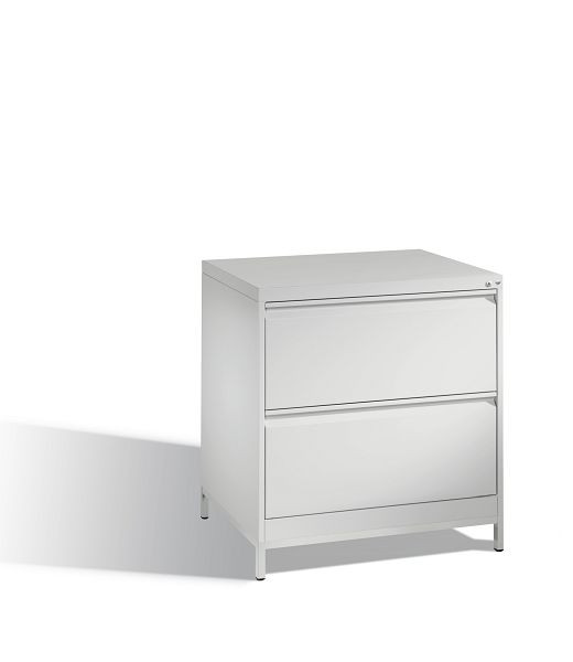 C+P Hängeregistraturschrank Acurado, H733xB787xT590mm, Farbe: Lichtgrau, Griffleiste, 12912-312 S10078