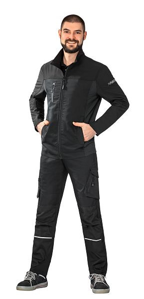 Planam Norit Herren Hybridjacke, schwarz/schwarz, Größe 54, 6500054