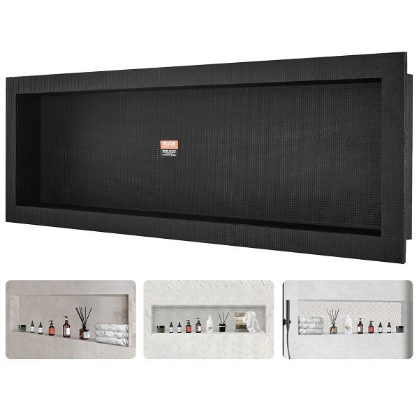 VEVOR Wandnische 10x40,64x127cm Befliesbar Einschichtig Wasserdicht Rückwandmaterial (XPS, Holz, Zement) Geeignet für Badezimmer, SLLYBK1C14YCMH2GDV0