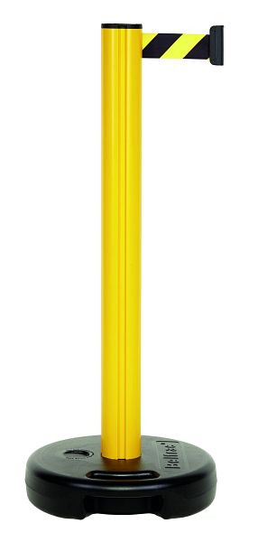 Via Guide Kunststoff-Gurtpfosten OUTDOOR in Gelb, Gurt in schwarz/gelb, 31-ADW-A11