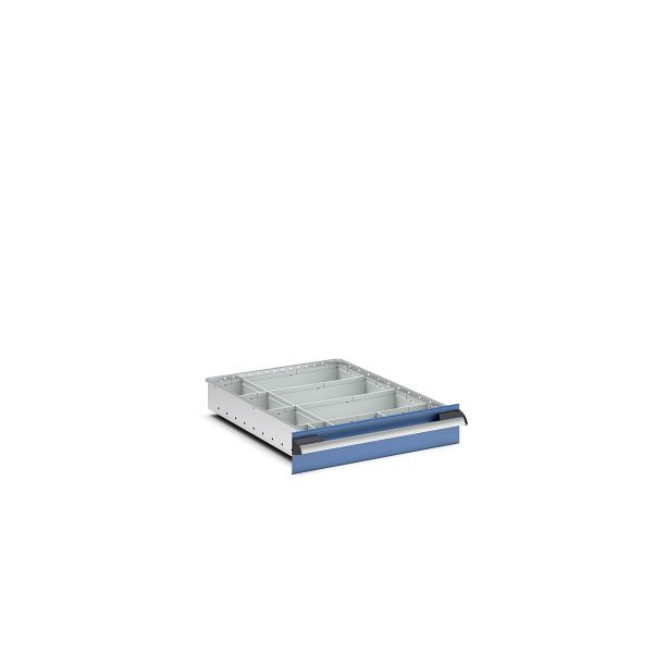 bott cubio Sortiment mit 10 Boxen, BxTxH: 525x650x68mm, Kunststoff / RAL 7035, 43020753