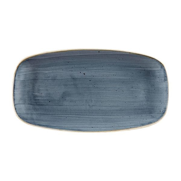 Churchill Stonecast Rechteckige Teller, Blaubeere, 189 x 355 mm, (6 Stück), DW357