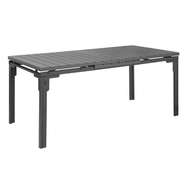 Bolero Valletta Grau Lattierter Ausziehbarer Gartentisch, HW526