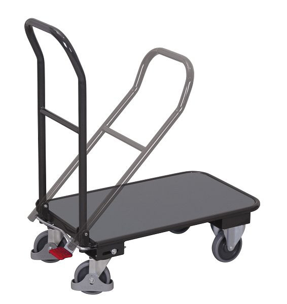 VARIOfit Klappbügelwagen, Ladefläche: 720 x 450 mm, RAL 7016 anthrazitgrau, sw-450.802/AG