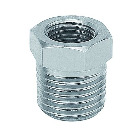 Prevost Reduziernippel mit konischem Außen- und Innengewinde - A4, AG BSPT= R 1, IG BSPP= G 1/2, VE: 10 Stück, A4 0112