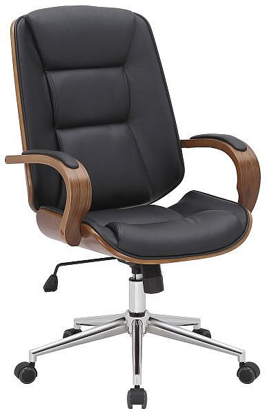 CLP Bürostuhl Yankton, walnuss/schwarz, 318676, 4251756458744