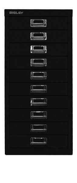 Bisley MultiDrawer™, 29er Serie, DIN A4, 10 Schubladen, schwarz, L2910633