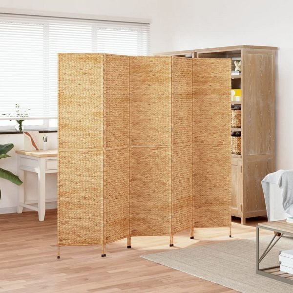 vidaXL Paravent 5-teilig 205x180 cm Wasserhyazinthe, 355197