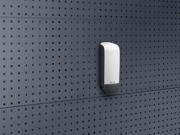 bott perfo Seifenspender mit Seife 1 Liter BxTxH: 100x130x290 mm, Kunststoff / weiß, 02509004