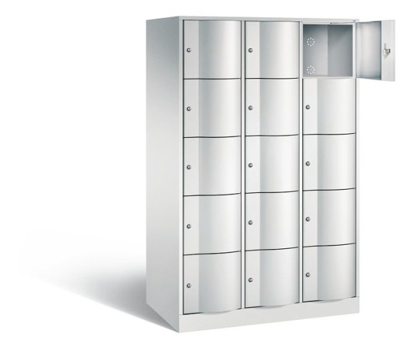 C+P XL-Schließfachschrank Resisto, H1950xB1148xT640mm, Farbe: Lichtgrau, 8570-373 S10022