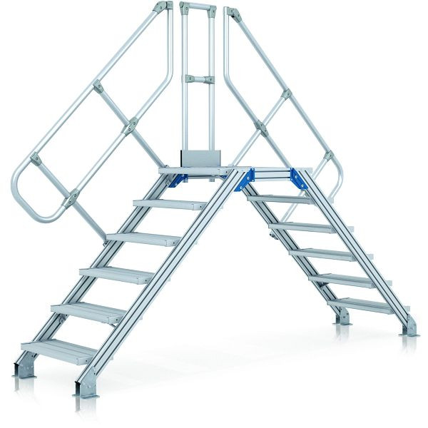 ZARGES LM-Überstieg 45° 7 Stufen, 800 mm breit, Höhe 1.380 mm, 40355946