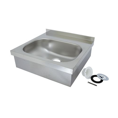 Rieber Edelstahl Handwaschbecken - mit Verkleidung 40415, Länge 400 mm, 82100401