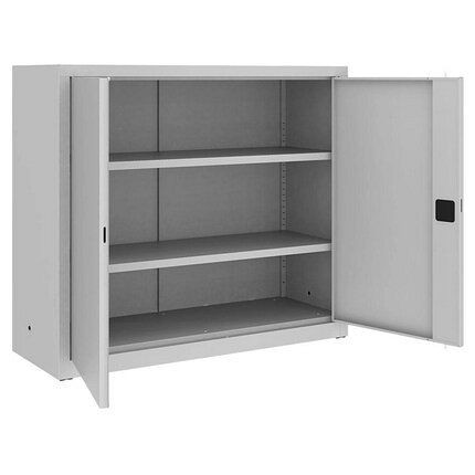 Eurobox Flügeltürenschrank, mittig schließend, 2 Türen, 2 Reihen von Ordnern, 1.040 x 1.200 x 435 mm, 0600-120202
