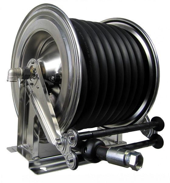 Ebinger Schlauchaufroller OSM 710, Max. 15bar, 30m - 25mm Universalschlauch, Gehäuse: Edelstahl, 1.714.134