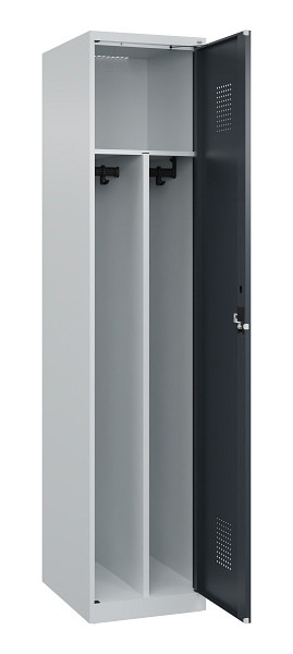 C+P Spind Evolo PLUS, 1 Abteil, 1850x400x500mm, 7035/7016, Verschluss Zylinderschloss, 049000-12F S10039