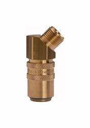 Riegler Temperierkupplung DN 9 mit Außengewindeanschluss, mit Absperrventil, 107962