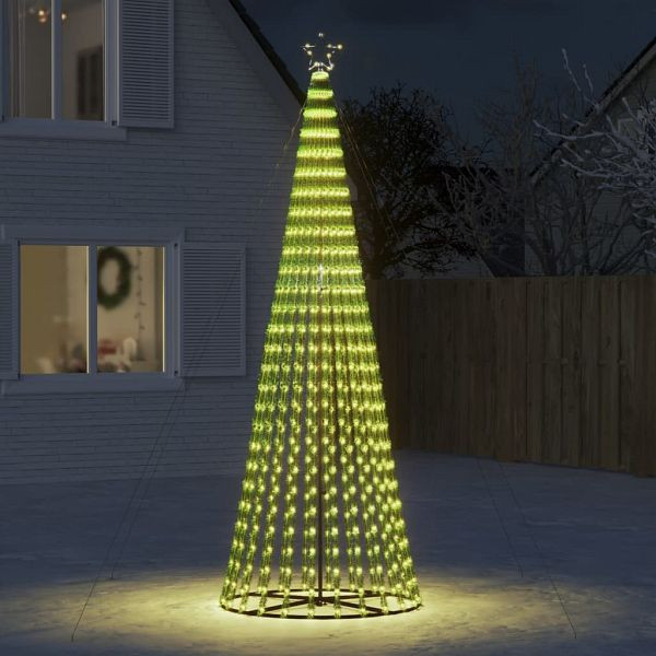 vidaXL Weihnachtsbaum Kegelform 688 LEDs Warmweiß 300 cm, 358068