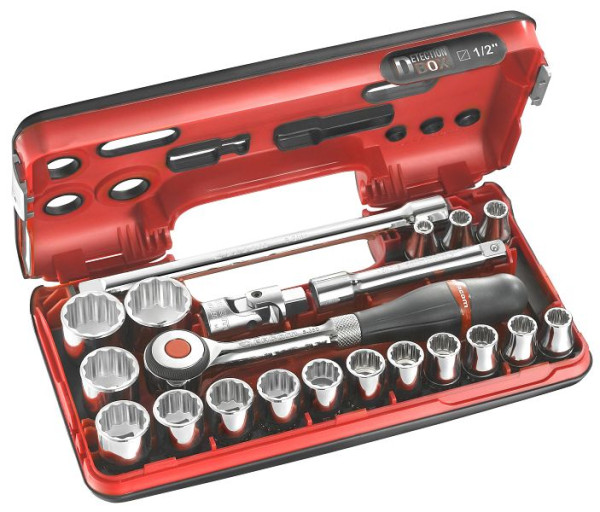 Facom Steckschlüssel-Set 1/2" D-Box, 21-teilig, S.360DBOX112