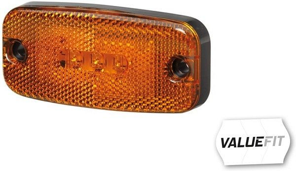 HELLA VALUEFIT Seitenmarkierungsleuchte, Valuefit, LED, 12/24V, Schraubanschluss/Anbau, gelb, 500mm, offene Kabelenden, seitlicher Anbau, 2PS 357 008-001