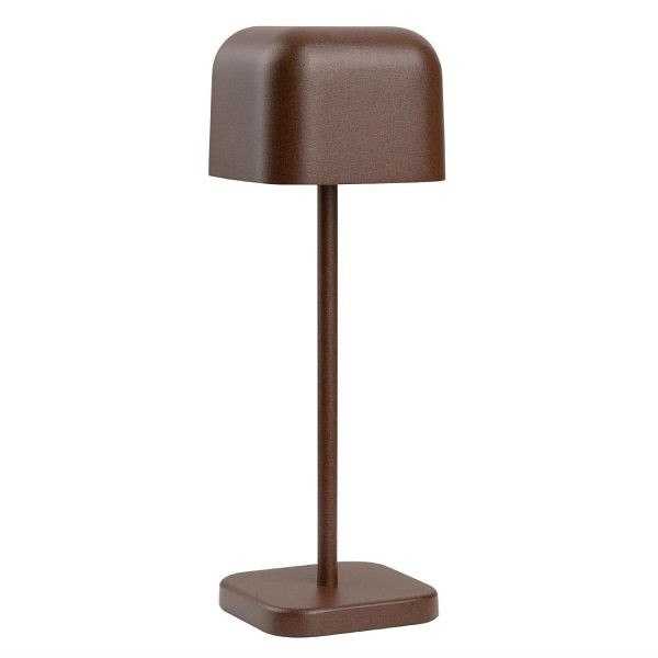 Olympia Lucca Tischleuchte Quadratkuppel Kastanie 200mm, HZ205