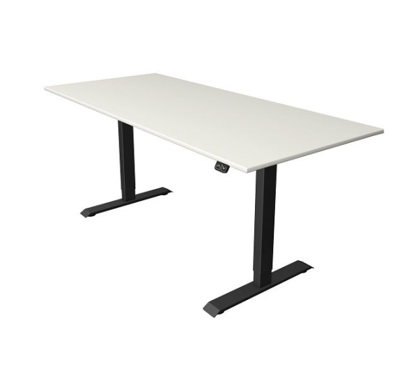 Kerkmann Sitz-/Stehtisch B 1800 x T 800 mm, elektrisch höhenverstellbar von 740-1230 mm, Weiß, (Montage), 10181810-1