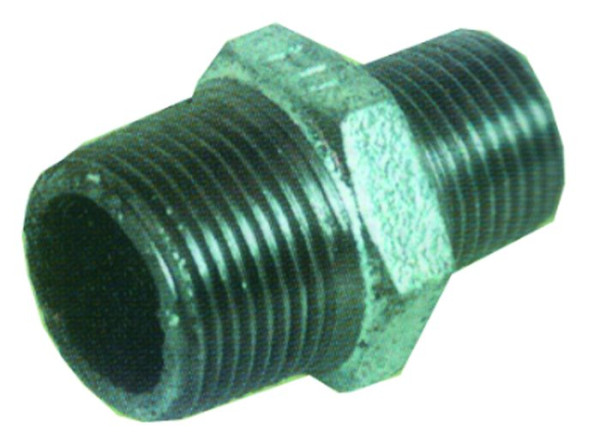 SBN Doppelnippel - reduzierend 3/4"-1/2" verzinkt, 20170