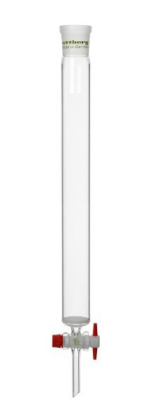 Rettberg Chromatographiesäule, Füllhöhe 200 mm, Innen-Ø 20 mm, Hülse NS 29/32, mit Einstichen, 867001212