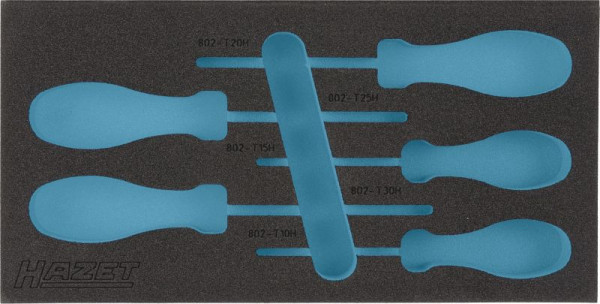 Hazet 2-Komponenten Weichschaum-Einlage, für 163-185/5, Abmessungen / Länge: 342 mm x 172 mm, 163-185L