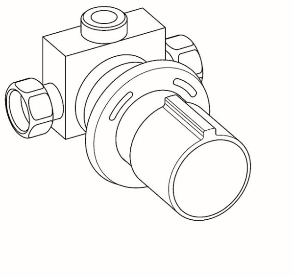 KWC Thermostatbatterie, AQUATIMER, UP, 2030040725, 7612982247040