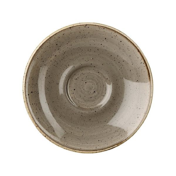 Churchill Stonecast Espresso-Untertasse, Pfefferkorngrau, 118 mm, (12 Stück), CY864