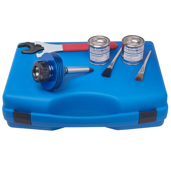 THERMDRILL Grundausrüstung MK3 zum Fließbohren mit Werkzeughalter MK2, Schlüssel, Schmiermittel, Pinsel, GA3
