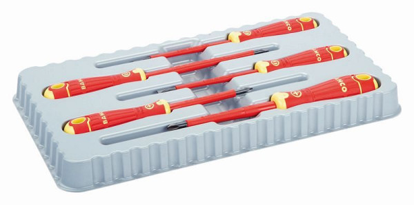 Bahco Schraubendreher-Satz, BahcoFit, 5-teilig, isoliert, Schlitz + PH, B220.005