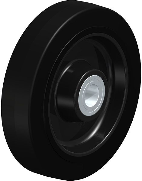 Blickle POEV 200/25K Rad aus Elastik-Vollgummi, Schwarz, 42986