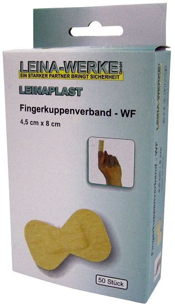 LEINA-WERKE Fingerkuppenverband, 50 Stück lose, 4,5 cm x 8 cm wasserfest, 72251