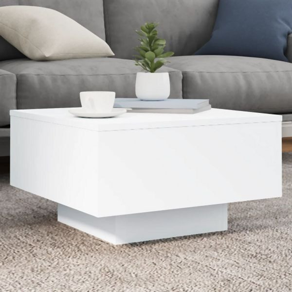 vidaXL Couchtisch Weiß 55x55x31 cm Holzwerkstoff, 836567